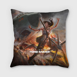 Подушка квадратная Tomb Raider, цвет: 3D-принт