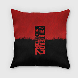 Подушка квадратная RDD 2: Red & Black, цвет: 3D-принт