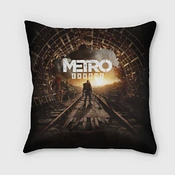 Подушка квадратная Metro Exodus: Sunset, цвет: 3D-принт