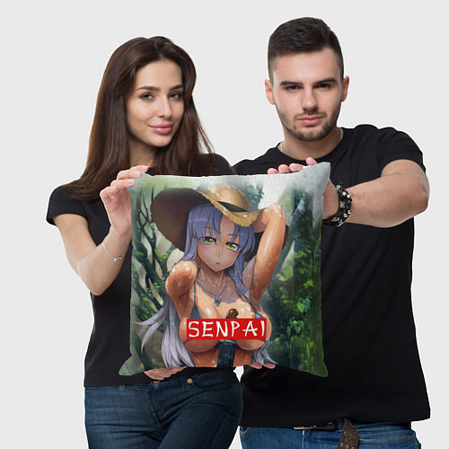 Подушка квадратная Senpai Sex / 3D-принт – фото 3