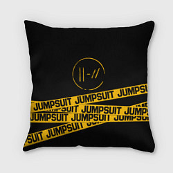 Подушка квадратная Twenty One Pilots: Jumpsuit, цвет: 3D-принт