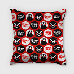 Подушка квадратная Kumamon Pattern, цвет: 3D-принт