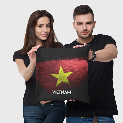 Подушка квадратная Vietnam Style / 3D-принт – фото 3