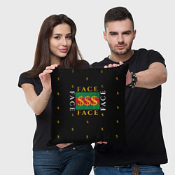 Подушка квадратная FACE GG Style, цвет: 3D-принт — фото 2