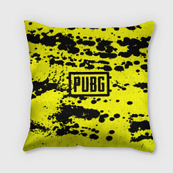 Подушка квадратная PUBG: Yellow Stained, цвет: 3D-принт