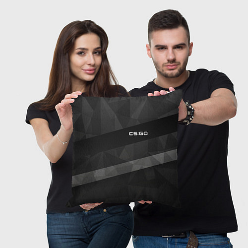Подушка квадратная CS:GO Graphite / 3D-принт – фото 3