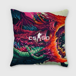 Подушка квадратная CS:GO Hyper Beast Skin, цвет: 3D-принт