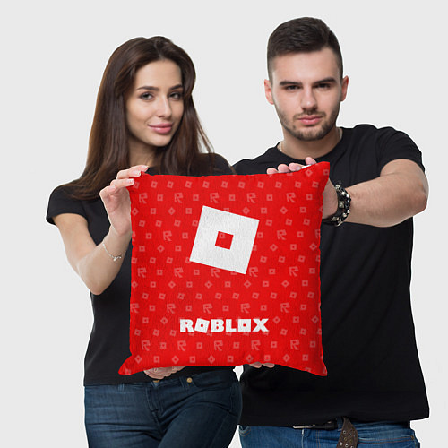 Подушка квадратная ROBLOX: Red Style / 3D-принт – фото 3