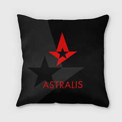 Подушка квадратная Astralis: Black Style, цвет: 3D-принт