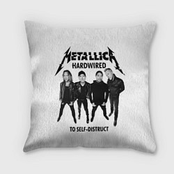 Подушка квадратная Metallica: Hardwired, цвет: 3D-принт