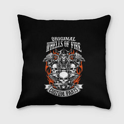 Подушка квадратная Original wheels of fire, цвет: 3D-принт