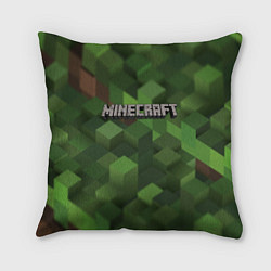 Подушка квадратная MINECRAFT FOREST, цвет: 3D-принт