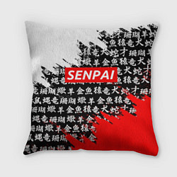 Подушка квадратная SENPAI, цвет: 3D-принт