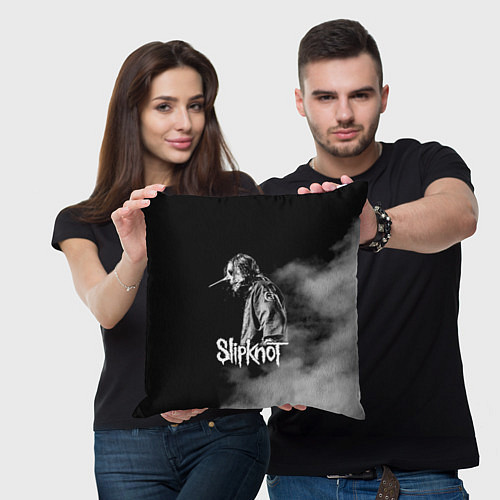 Подушка квадратная Slipknot: Shadow Smoke / 3D-принт – фото 3