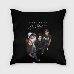 Подушка квадратная Tokio Hotel pop-rock band, цвет: 3D-принт