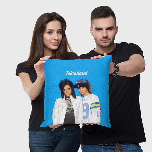 Подушка квадратная Tokio Hotel poster / 3D-принт – фото 3