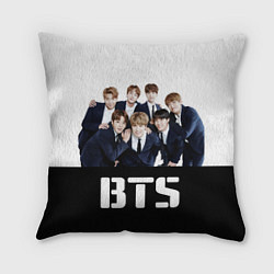 Подушка квадратная BTS постер