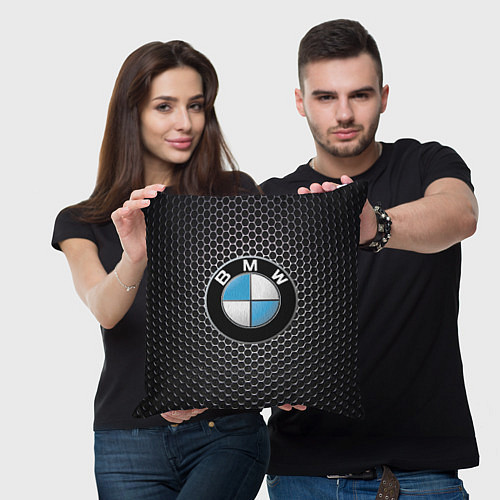 Подушка квадратная BMW РЕДАЧ / 3D-принт – фото 3