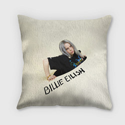 Подушка квадратная BILLIE EILISH, цвет: 3D-принт