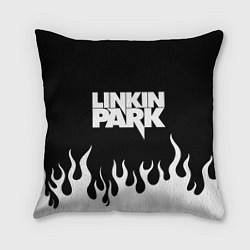 Подушка квадратная Linkin Park: Black Flame, цвет: 3D-принт