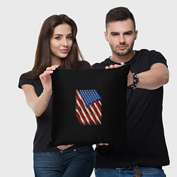 Подушка квадратная Флаг, цвет: 3D-принт — фото 2