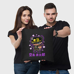 Подушка квадратная Приключения ДжоДжо, цвет: 3D-принт — фото 2
