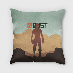 Подушка квадратная Rust, цвет: 3D-принт