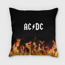 Подушка квадратная AC DC, цвет: 3D-принт