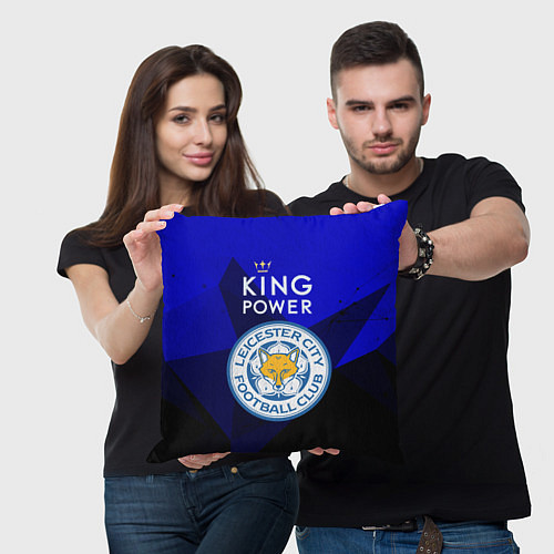 Подушка квадратная Leicester City / 3D-принт – фото 3