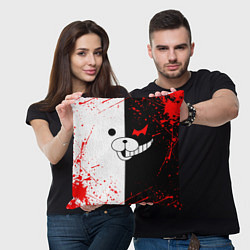 Подушка квадратная MONOKUMA, цвет: 3D-принт — фото 2