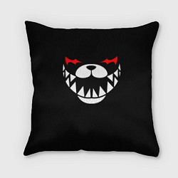 Подушка квадратная MONOKUMA BLACK, цвет: 3D-принт