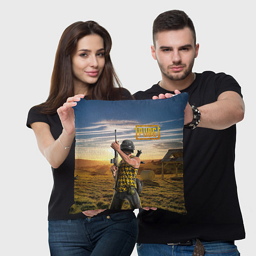 Подушка квадратная PUBG / 3D-принт – фото 3