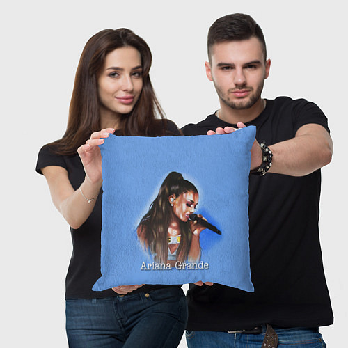 Подушка квадратная Ariana Grande Ариана Гранде / 3D-принт – фото 3