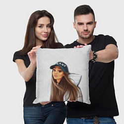 Подушка квадратная Ariana Grande Ариана Гранде, цвет: 3D-принт — фото 2