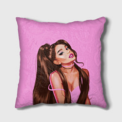 Подушка квадратная Ariana Grande Ариана Гранде цвета 3D-принт — фото 1