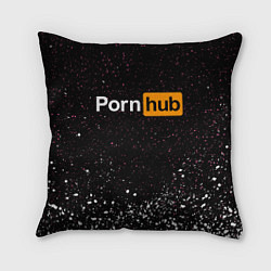 Подушка квадратная PornHub, цвет: 3D-принт