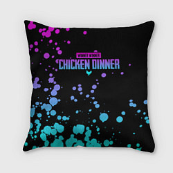 Подушка квадратная Chicken Dinner, цвет: 3D-принт