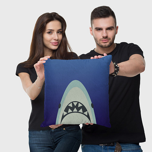 Подушка квадратная IKEA Shark / 3D-принт – фото 3