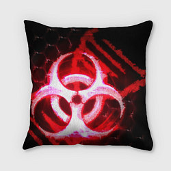 Подушка квадратная Plague Inc ShB Oko, цвет: 3D-принт