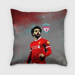 Подушка квадратная Mohamed Salah, цвет: 3D-принт