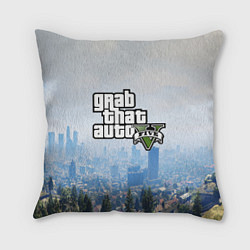 Подушка квадратная GTA 5, цвет: 3D-принт