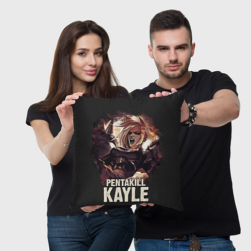 Подушка квадратная Kayle / 3D-принт – фото 3