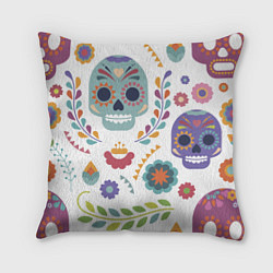 Подушка квадратная Мексиканские мотивы, цвет: 3D-принт