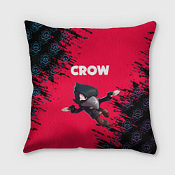 Подушка квадратная BRAWL STARS CROW, цвет: 3D-принт