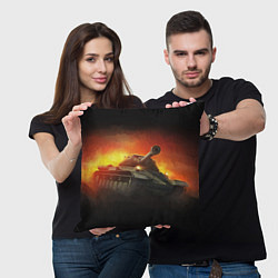 Подушка квадратная Tank, цвет: 3D-принт — фото 2