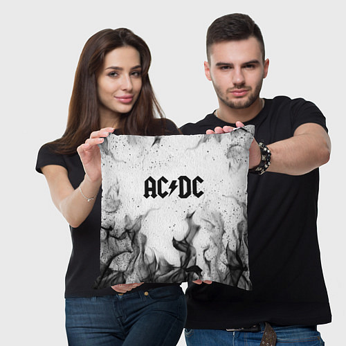 Подушка квадратная ACDC / 3D-принт – фото 3