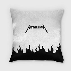 Подушка квадратная METALLICA, цвет: 3D-принт