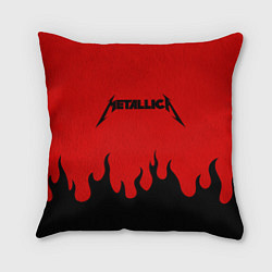 Подушка квадратная METALLICA, цвет: 3D-принт