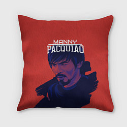 Подушка квадратная Manny Pacquiao, цвет: 3D-принт