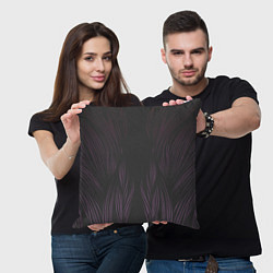 Подушка квадратная Фиолетовое пламя, цвет: 3D-принт — фото 2